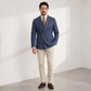 Sakko Blue Satorial Zweireihig Denim - Made in Italy