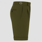 Seersucker Shorts Khaki Seitenspanner