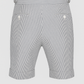 Seersucker Shorts Blau gestreift Seitenspanner