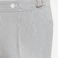 Seersucker Shorts Blau gestreift Seitenspanner