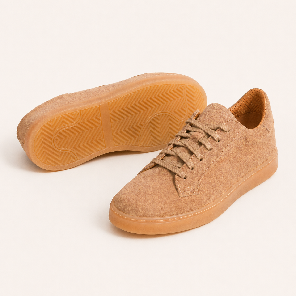 Sneaker Suede Beige - Made in Spain