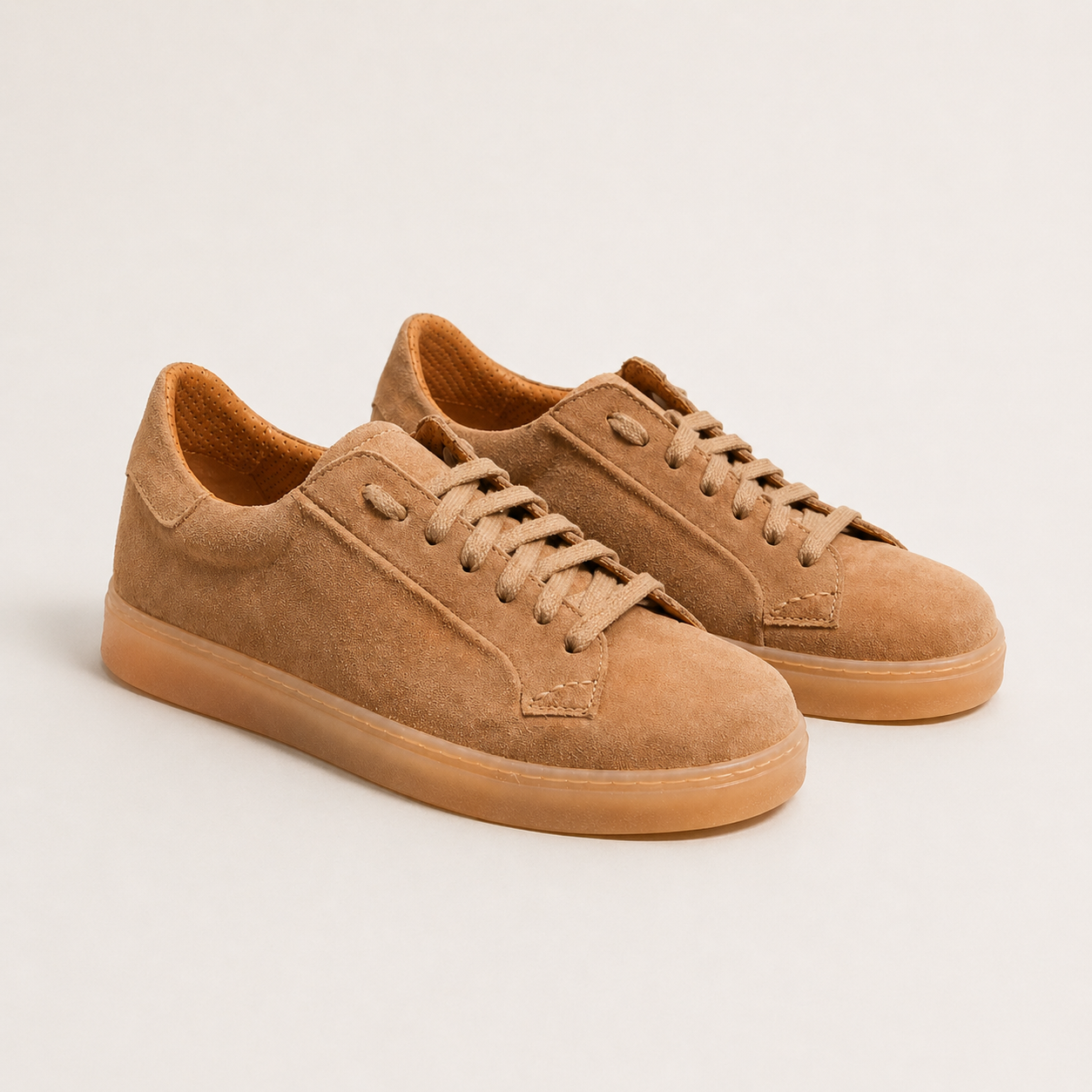 Sneaker Suede Beige - Made in Spain