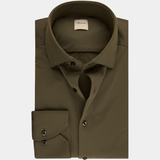 Stenströms Dark Green Active Stretch Shirt