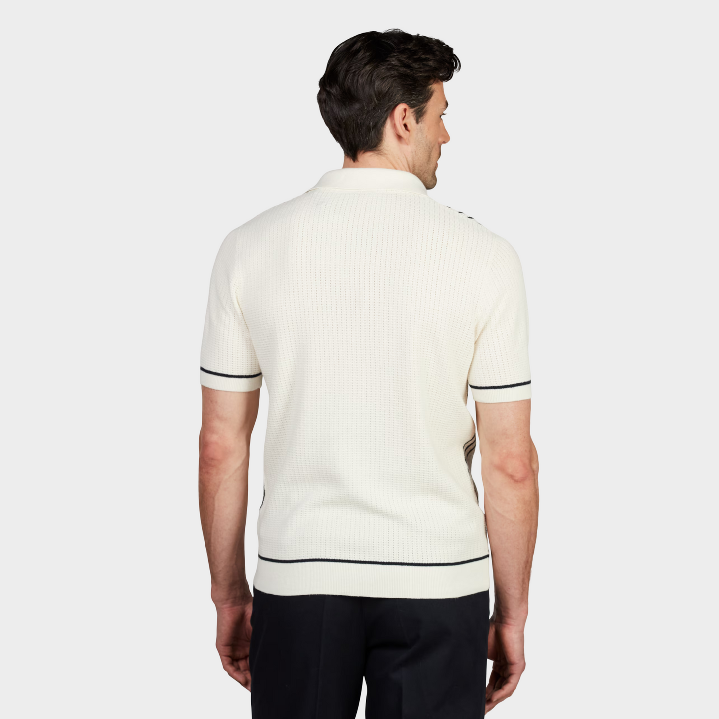 Polohemd Stripes Off White