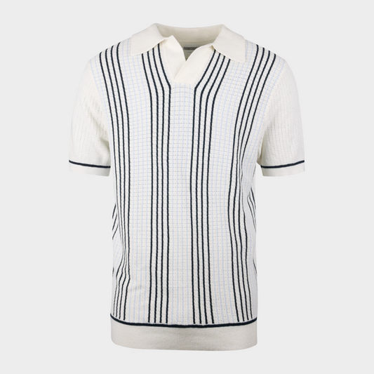 Polohemd Stripes Off White