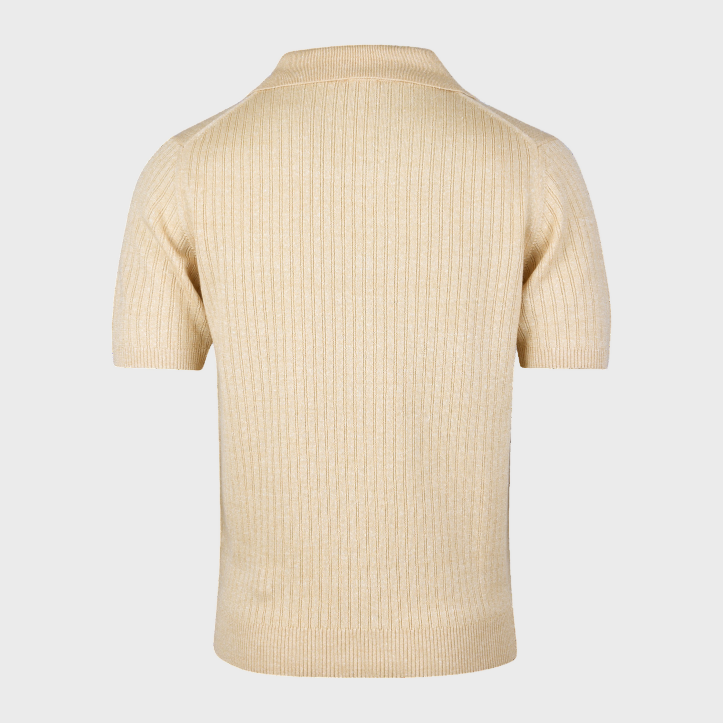 Polohemd Champagner Rippstrick