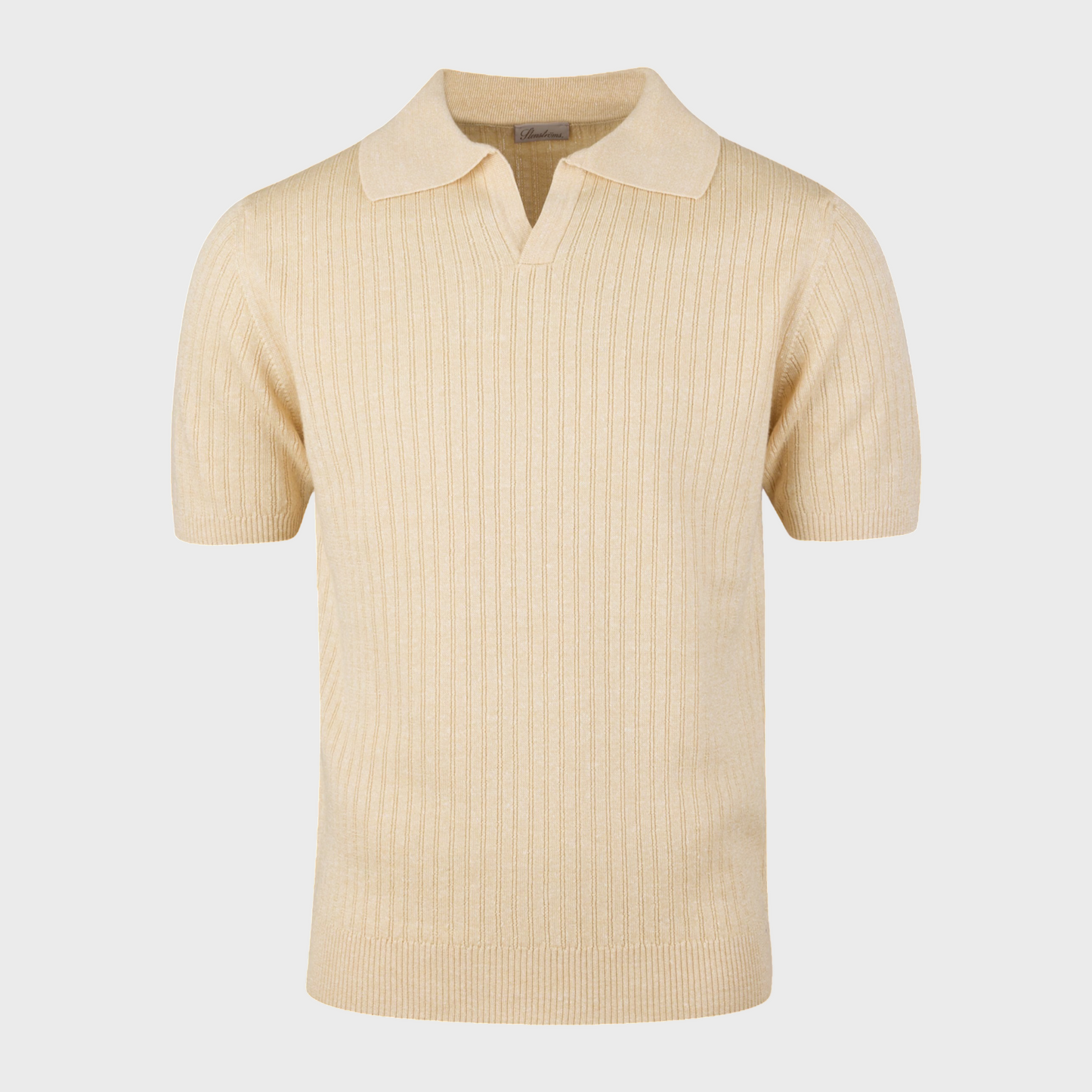 Polohemd Champagner Rippstrick