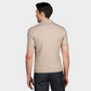 Polohemd Zip Beige