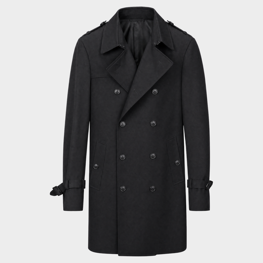 Trenchcoat Olmetex Suitery Schwarz