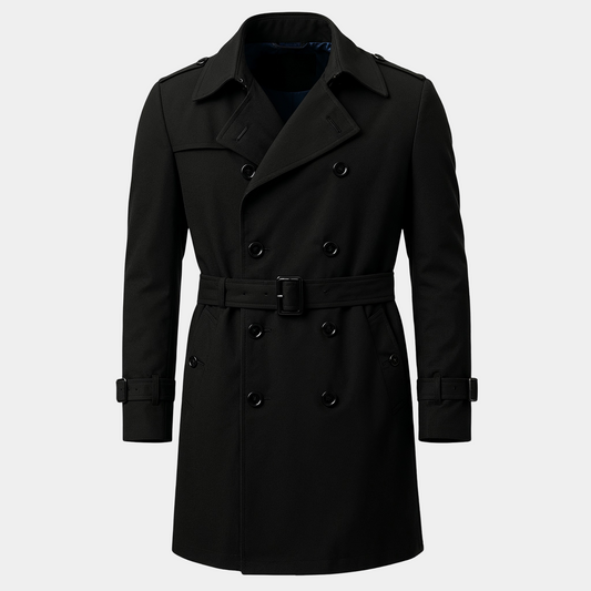 Trenchcoat Olmetex Suitery Schwarz