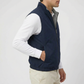 Reversible Zip Weste Navy/Grau