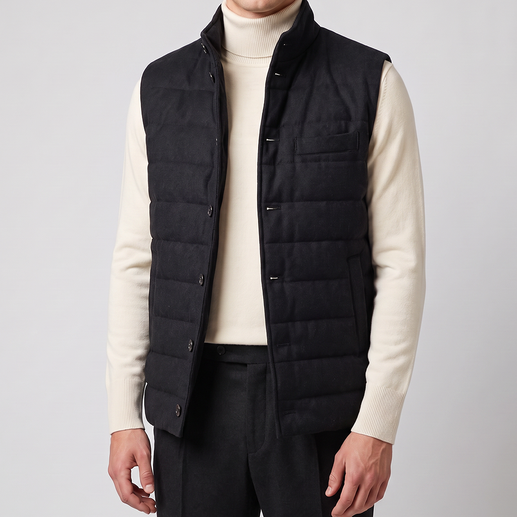 Steppweste Black Daune Vitale Barberis Canonico