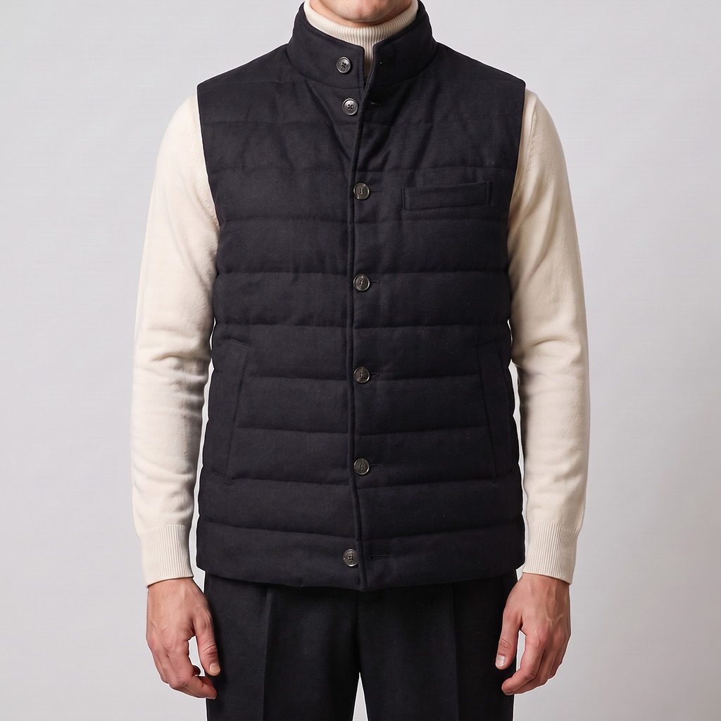 Steppweste Black Daune Vitale Barberis Canonico