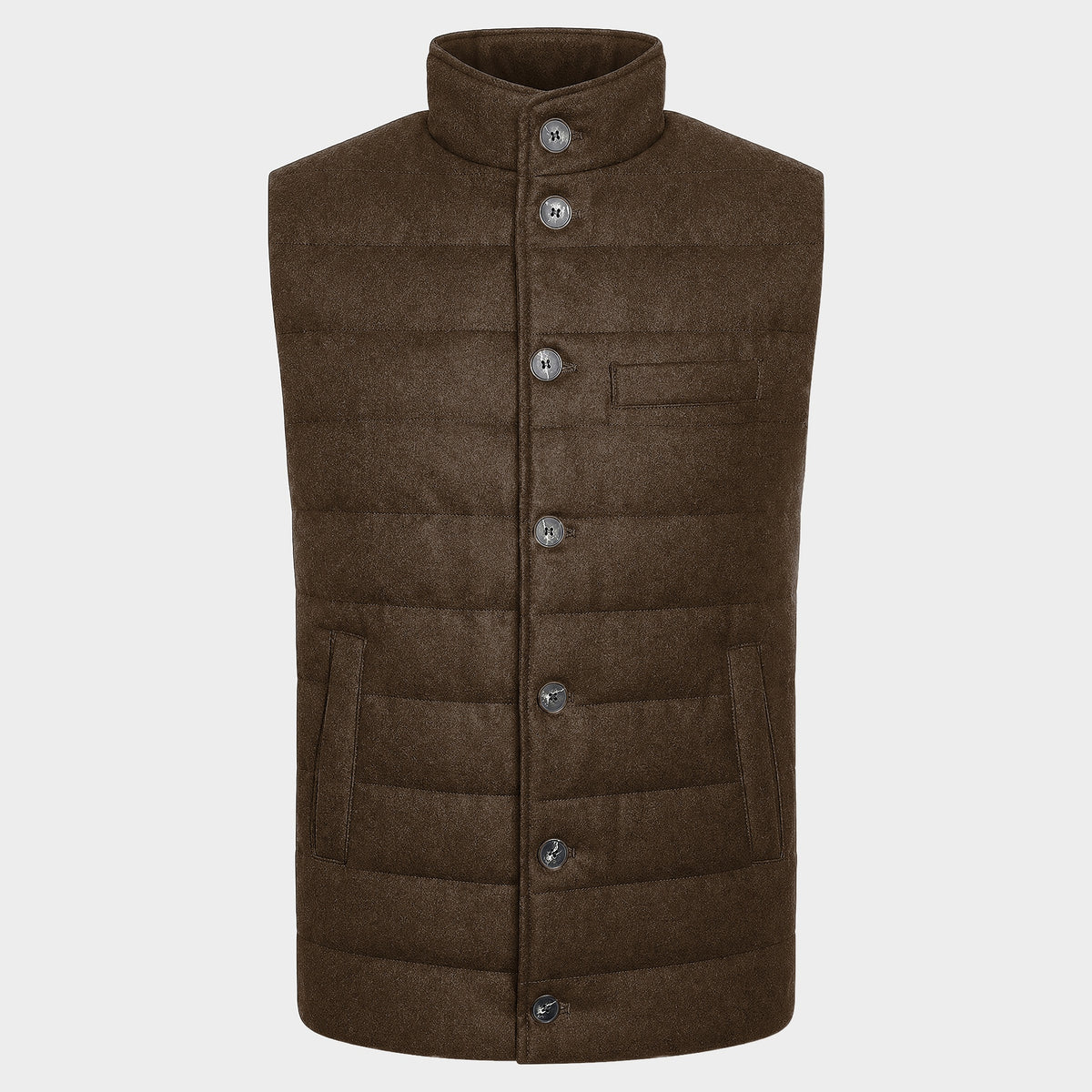 Steppweste Brown Daune Vitale Barberis Canonico