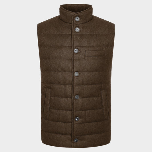 Steppweste Brown Daune Vitale Barberis Canonico