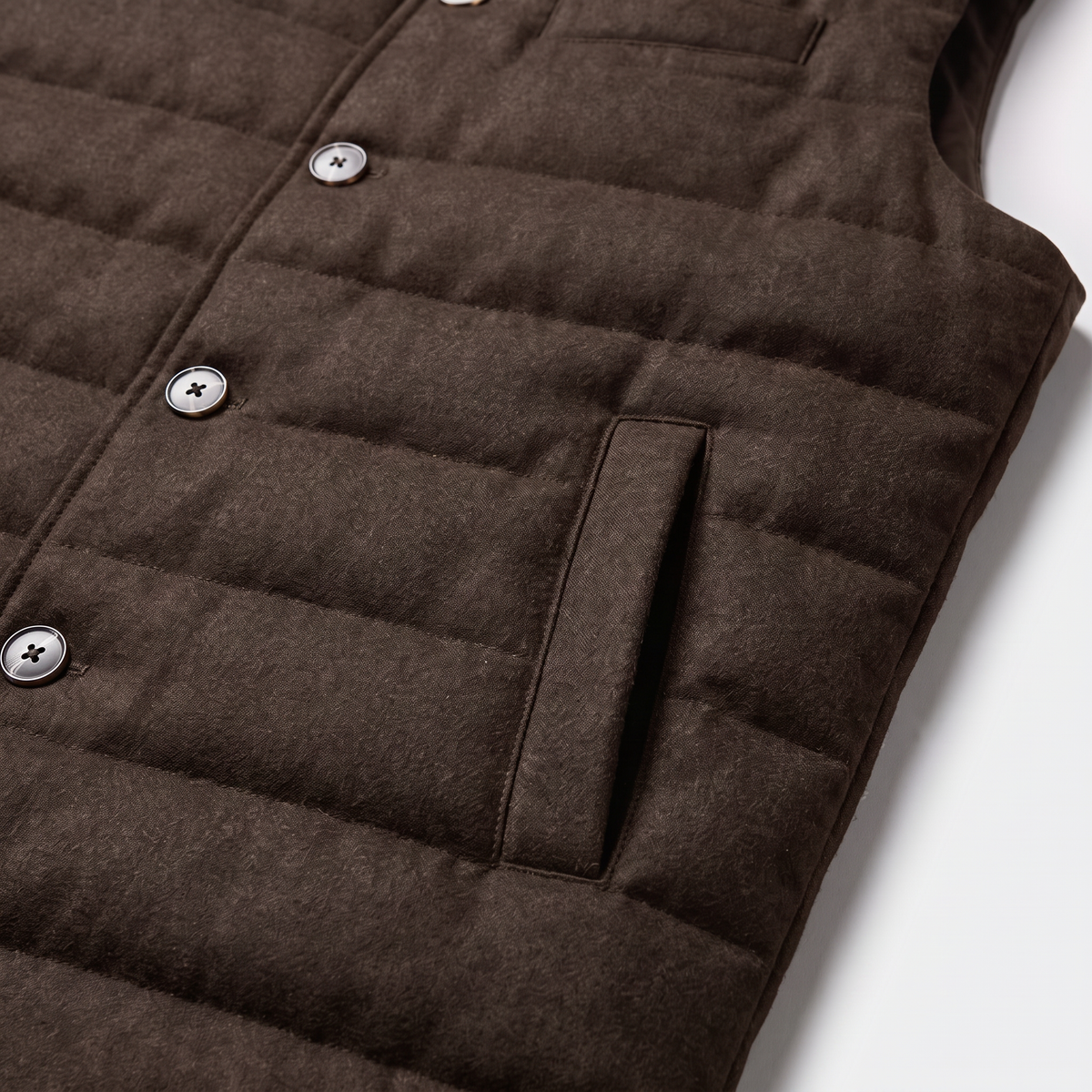 Steppweste Brown Daune Vitale Barberis Canonico