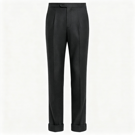 Wollhose Flanell Anthrazit Satorial