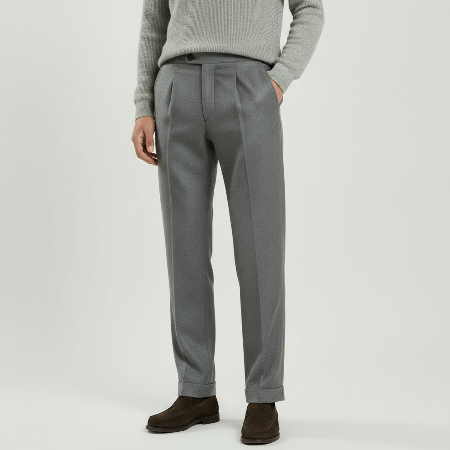 Wollhose Flanell Grey Satorial