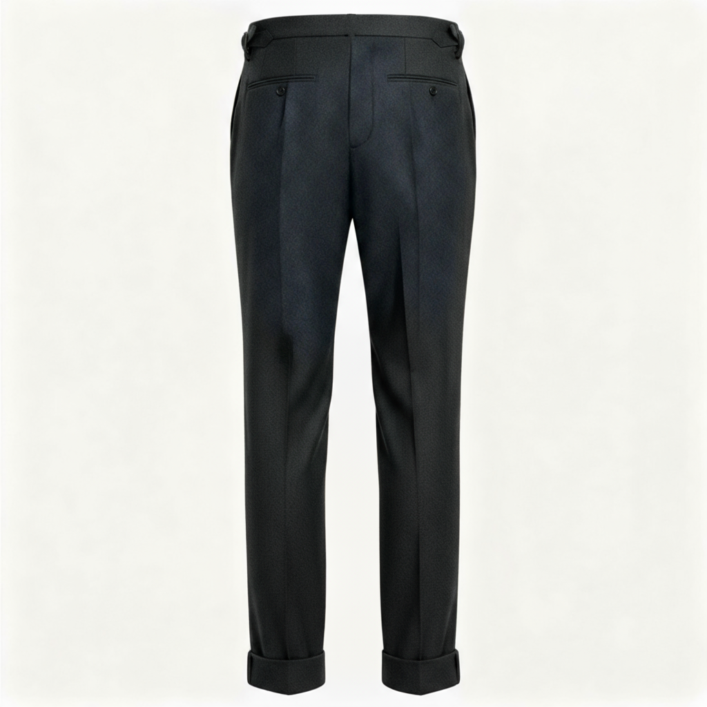 Wollhose Flanell Navy Satorial