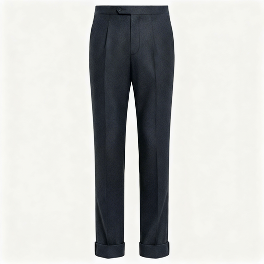 Wollhose Flanell Navy Satorial