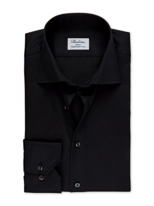 Business Hemd Stenströms Slimline Schwarz